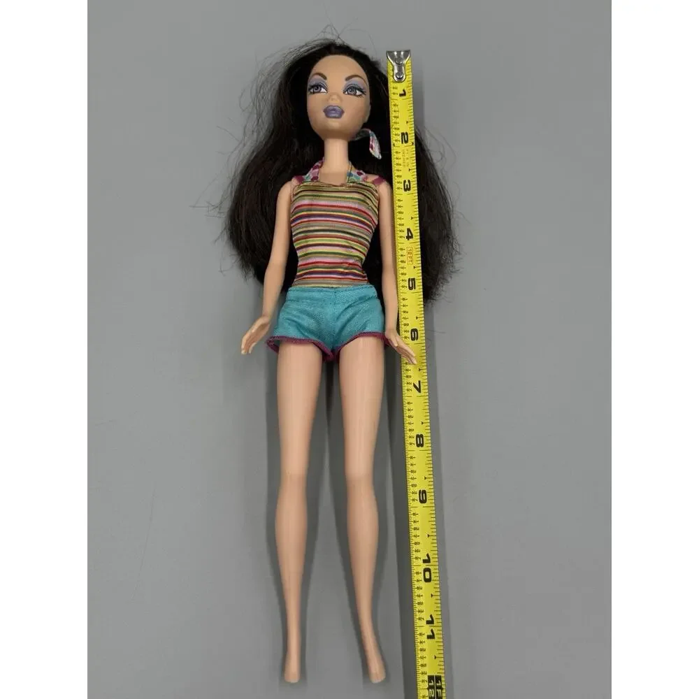 Mattel My Scene Barbie Doll NOLEE Black Hair Purple Eyes‎